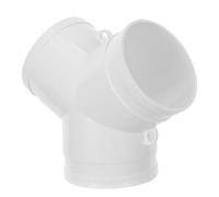Beaupretty Y Shape PVC 3 Way Duct Connector for Vent Hose and Kitchen Vent Pipe, White Plastic Air Duct Fitting Ensuring Optimal Air Quality and Reducing Labour Costs in Homes and Commercial