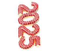 Beaupretty Year Rhinestone Number Brooch Pin for Women Elegant Decorative Brooch with Shimmering Accents High End Design for Clothing Accessories Unique for Celebrating the Year
