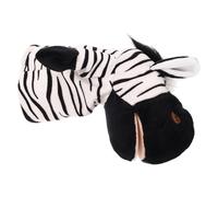 Beaupretty Zebra Plush Hand Puppet for Mouth Opening Interactive Finger Puppet for Storytelling and Role Play Animal Farm for Kindergarten Teachers and Early Education