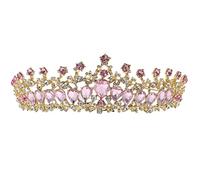 Beaupretty Zinc Alloy Rhinestone Crown Headdress Bridal Hair Accessory for Wedding Guest Corsages