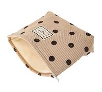 Beaupretty Zipper Bag Cosmetic Organizer for Travel Retro Corduroy Makeup Storage Multi-Compartment Design for Toiletries and Accessories Outdoor Adventures