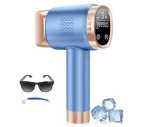 Beauris IPL Laser Hair Removal Device for Women Men, Painless Ice-Cooling Hair Remover Machine, 3 Functions, 9 Levels, at-Home Salon & Long Lasting Results for Face Armpit Leg Body Ocean Blue