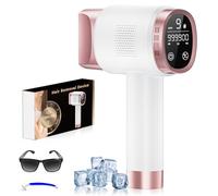 Beauris Laser Hair Removal Device with Painless Ice-Cooling System, Max 21J IPL Hair Removal at Home, Salon Quality Result Lazer Hair Removal for Women and Men, Facial Armpits Leg Body, Rose Gold