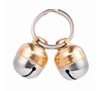 Beau's Bells 2 Extra Loud Cat & Dog Bells | Pet Tracker | Save Birds & Wildlife Handmade Copper (Medium)