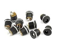 Beausoleil 10 Pcs 3-terminal Soldering 2.1mm x 5.5mm Female Power Jack DC Socket