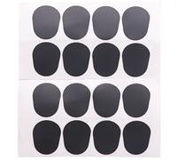 Beausoleil 16pcs Alto/tenor Sax Clarinet Mouthpiece Patches Pads Cushions, 0.8mm Black, 16 Pack
