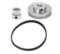 Beausoleil 2Gt Synchronous Wheel 1:3 Reduction Transmission Pulley Pulley Model Mechanical Belt for 3D Printer - 200X8X8Mm