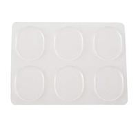 Beausoleil 6pcs/set Snare Drum Mute Pad Drum Damper Gel Pads Snare Drum Muffler Mute Transparent Percussion Instrument Accessories(Transparent)