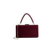'Beaut' Suede Clutch Dune London Burgundy One Size