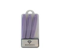 Beautaholics Folding Dermaplaner & Eyebrow Shaper - Pack of 3 - Purple