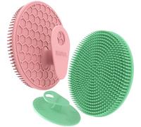 BEAUTAIL Silicone Body & Face Scrubber Set 3 Pack, Gentle Shower Scrubber