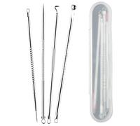 Beauté Secrets Blackhead Acne Removal Needle Kit 4 Pcs Cleaning Tool Blemish Pimple Comedone for Women and Men