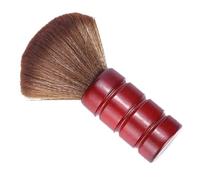 Beauté Secrets Hair Cleaning Brush - Professional Wood Handle Neck Duster for Salon & Home, Red