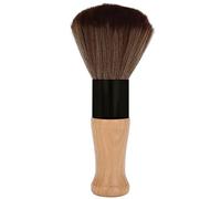 Beauté Secrets Salon & Parlor Hair Duster Brush Wooden, Neck Duster Brush, Powder Cleaning Brush, Brown