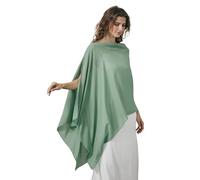 BEAUTELICATE Women’s Chiffon Shawl Wrap Elegant Cape Capelet Lightweight Sheer Top Beach Cover Up For Summer Daily Wedding Evening Bride bridesmaid Mother of Bride,Dusty Sage