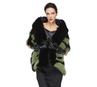 BEAUTELICATE Women’s Faux Fur Shawl Wraps With Fur Trim Unique Luxury Cover Up Stole For Bride Bridesmaids Winter Wedding Evening Party Fancy Dress Gatsby Mob Wife Custume, Green