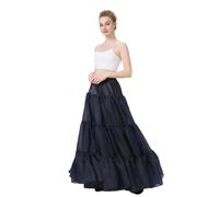 BEAUTELICATE Women’s Swing Petticoat Floor Length Underskirt A-line Long Half Slip 50s Vintage Circular Skirt For Wedding Evening Carnival Dress Lehengas Dress Up Midnight Blue,XXL