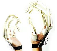 Beauti Halloween Articulated Fingers, 3D Printed Articulated Finger Extensions, with Flexible Joints - Skeleton Hands, Unsharp Latex - Party Horror Props Dress Up (White)