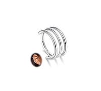 Beautidots G23 Titanium 1PC Conch Piercing Jewelry Cartilage Earrings 16G CZ Double/Triple Hoop Tragus Daith Helix Earrings for Women Clicker Septum Rings 8mm 10mm 12mm, 16G-10MM, Titanium, No