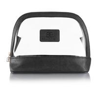 Beautifect Toiletry Bag - Clear Travel Toiletries Bag with Vegan Leather & Suede Finish - Durable & Water Resistant with Signature Beautifect Zip Details - Travel Bag for Toiletries & Essentials