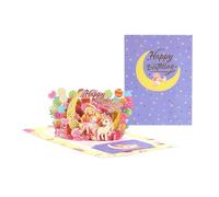 Beautiful 3D Birthday Card with Intricate Accurate Cut Detail and Premium Envelope Included Anniversary for Gifting Elegant Birthday