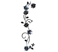 Beautiful 3D Rattan Flower For Wall Decals for Decorative Touch, Perfect for Living Room and Bedroom Decor (black)