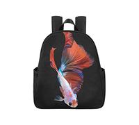 Beautiful Action of Fighting Fish Purse Backpack 12.40x5.12x14.17inch School Backpacks Multipurpose Casual Book Bags Business Travel School,Office