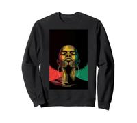 Beautiful African Woman Colors Red Yellow Green Sweatshirt
