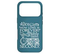 Beautiful Alice in Wonderland 'How long is forever' quote Case for iPhone 17 Pro