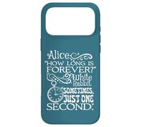 Beautiful Alice in Wonderland 'How long is forever' quote Case for iPhone 17 Pro Max