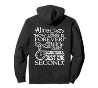Beautiful Alice in Wonderland 'How long is forever' quote Pullover Hoodie
