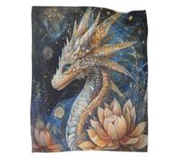 Beautiful Alien Fairy Dragon Blankets,Sacred Geometry Lotus Soft And Lightweight All Season Throws,Bedding for Kids And Adults,for Picnics,Travel,Home Decoration,60x80inch(150x200cm)