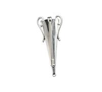 Beautiful Alloy Vase Shaped Brooch with Customizable Floral Accents Delicate Vase Badge Pin Adornment for Women Flower Brooch
