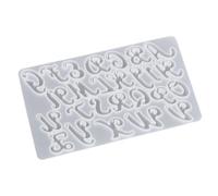 Beautiful Alphabet Resin Mold,Floral Letter Silicone Moulds