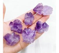 Beautiful Amethyst Cluster Flower Irregular Crystal Quartz Aquarium Gift (Size : 10PCS)