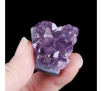 Beautiful Amethyst Cluster geode Purple Quartz Crystal Home Decoration Crafts (Size : 130-150g) Gemstone Stone