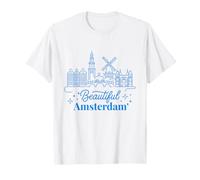 Beautiful Amsterdam Netherlands City Landmarks T-Shirt