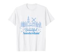 Beautiful Amsterdam Netherlands City Landmarks Value Graphic T-Shirt