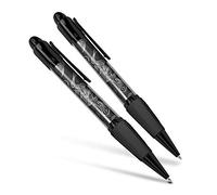Beautiful and comfortable Set of 2 Matching Pens BW - Black Swirly Skull Skulls Goth #40868