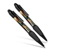 Beautiful and comfortable Set of 2 Matching Pens - Sunset Tiger Moth Plane Pilot #8846