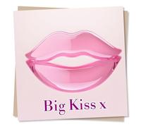 Beautiful and Funny Birthday or Anniversary Card For Friend Or Loved One - Big Kiss, Lips - For Women, Woman, Relative, Wife, Girlfriend, Husband, Boyfriend