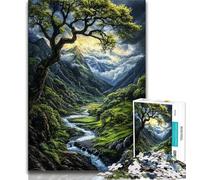 Beautiful And True Landscape Jigsaws 1000 Pieces for Adults,Challenging To Complete But Fun And Humorous Educational Game for Birthday 38x26cm