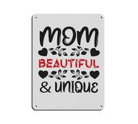 Beautiful And Unique Mothers Day Love Mum Retro Poster Metal Tin Sign Chic Art Retro Iron Painting Bar People Cave Cafe Family Garage Poster Wall Decoration 12x16inch(30x40cm)