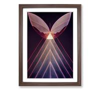 Beautiful Angel Art Vol.1 Framed Print | A2 Walnut Framed Wall Art | Ready to Hang | Modern Nature Picture | Living Room Bedroom Lounge Office