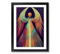 Beautiful Angel Art Vol.2 Framed Print | A2 Black Framed Wall Art | Ready to Hang | Modern Nature Picture | Living Room Bedroom Lounge Office