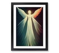Beautiful Angel Art Vol.3 Framed Print | A2 Black Framed Wall Art | Ready to Hang | Modern Nature Picture | Living Room Bedroom Lounge Office