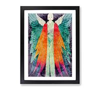 Beautiful Angel Framed Print | A2 Black Framed Wall Art | Ready to Hang | Modern Nature Picture | Living Room Bedroom Lounge Office