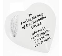 Beautiful Angel Graveside Memorial Feather Grave Plaque Ornament Decoration