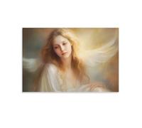 Beautiful Angel Portrait Oil Painting Decorative Painting Canvas Wall Art Living Room Poster Bedroom Painting Wall Art Picture Print Modern Family Room Decor 08 x 12 Inches (20 x 30 cm)