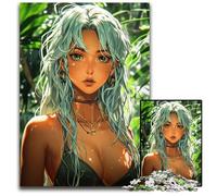 Beautiful Anime Girl 1000 Piece Puzzle Difficult Puzzles for Adults Ideal for Lover Perfect Christmas New Year Valentine's Gift 1000 PCS(38x26cm)